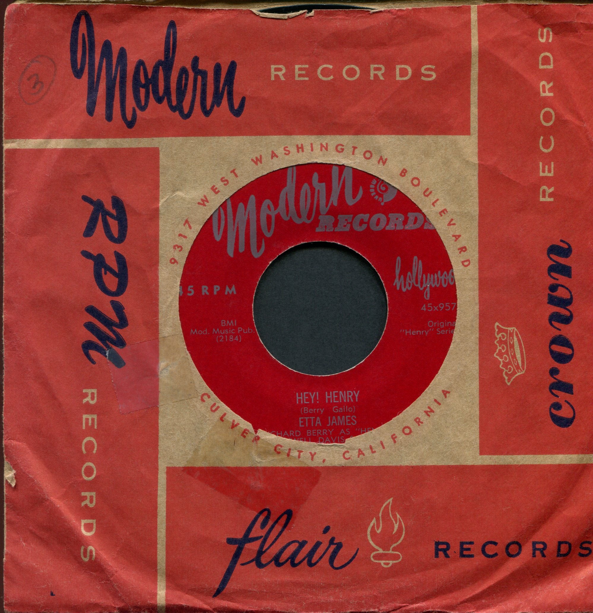 Etta James - Hey! Henry on Modern R&B 45