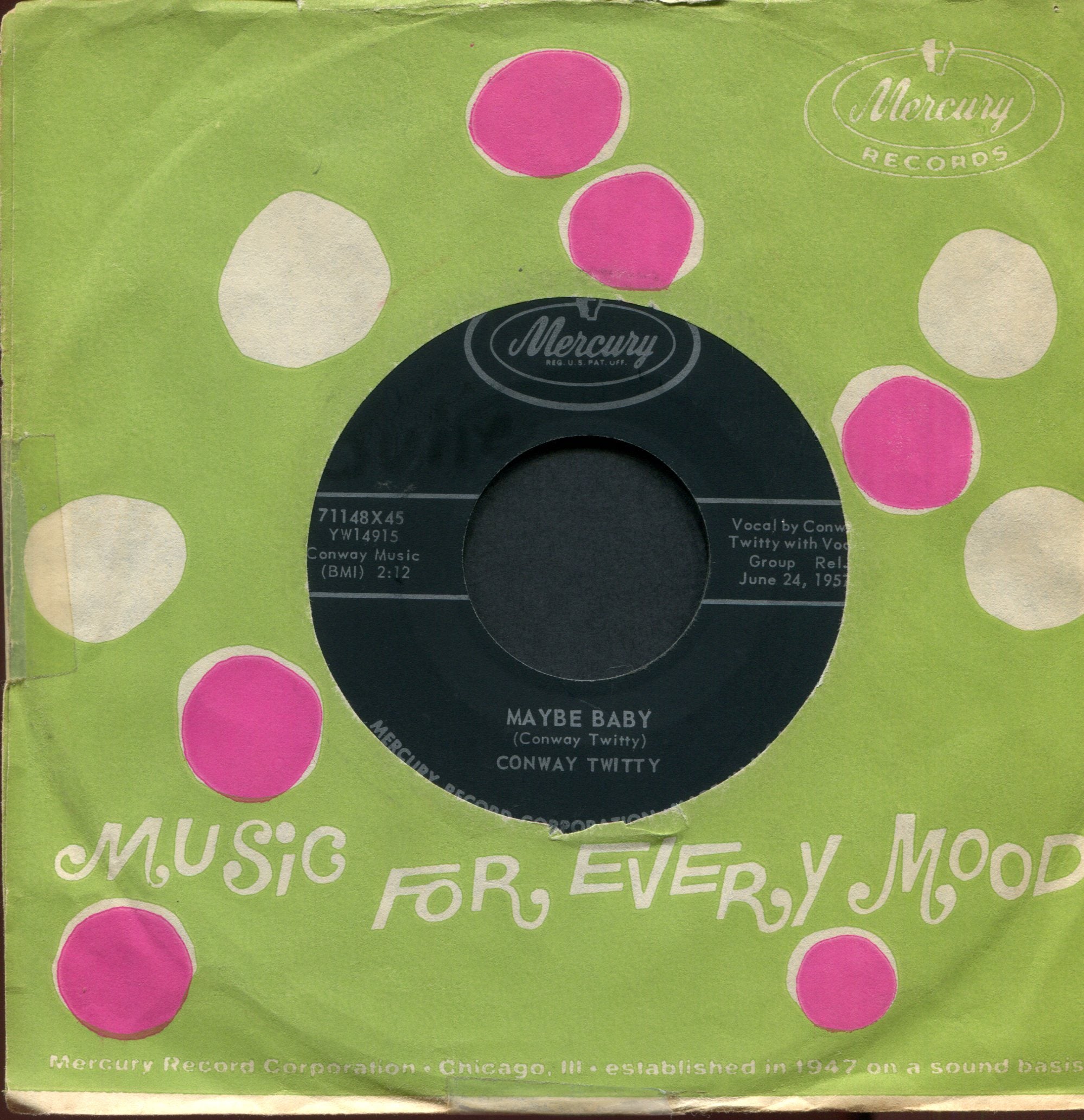 Conway Twitty - Shake It Up on Mercury Rockabilly 45