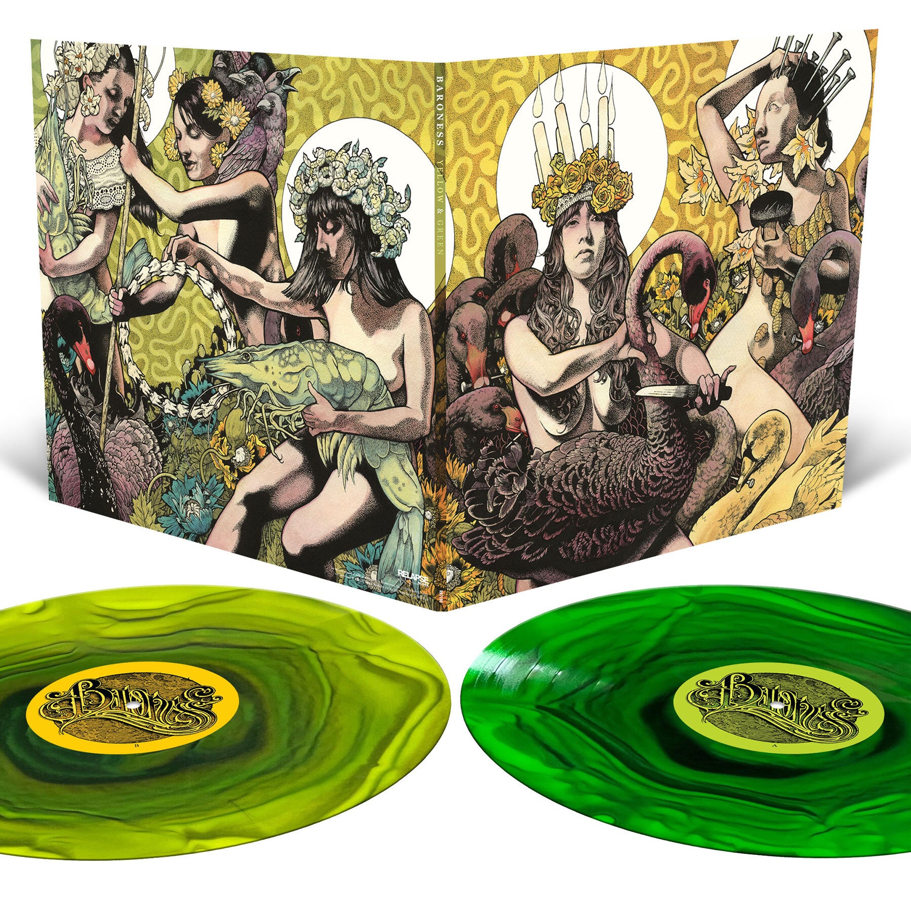 [DAMAGED] Baroness - Yellow & Green [Colored Vinyl]