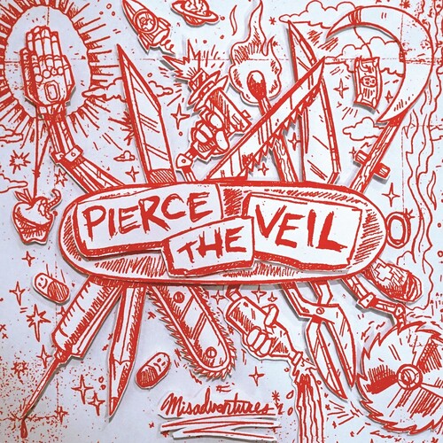 Pierce the Veil - Misadventures [Indie-Exclusive Silver & Red Vinyl]