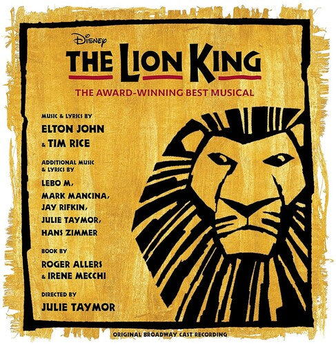 Various - The Lion King (Original Broadway Cast) [Yellow & Black Vinyl]