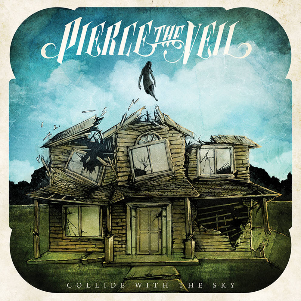 [DAMAGED] Pierce the Veil - Collide With The Sky [Indie-Exclusive Aqua Vinyl]