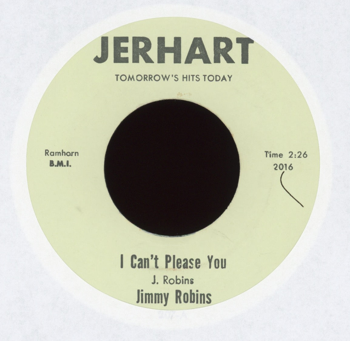 Jimmy Robins - I Can't Please You on Jerhart