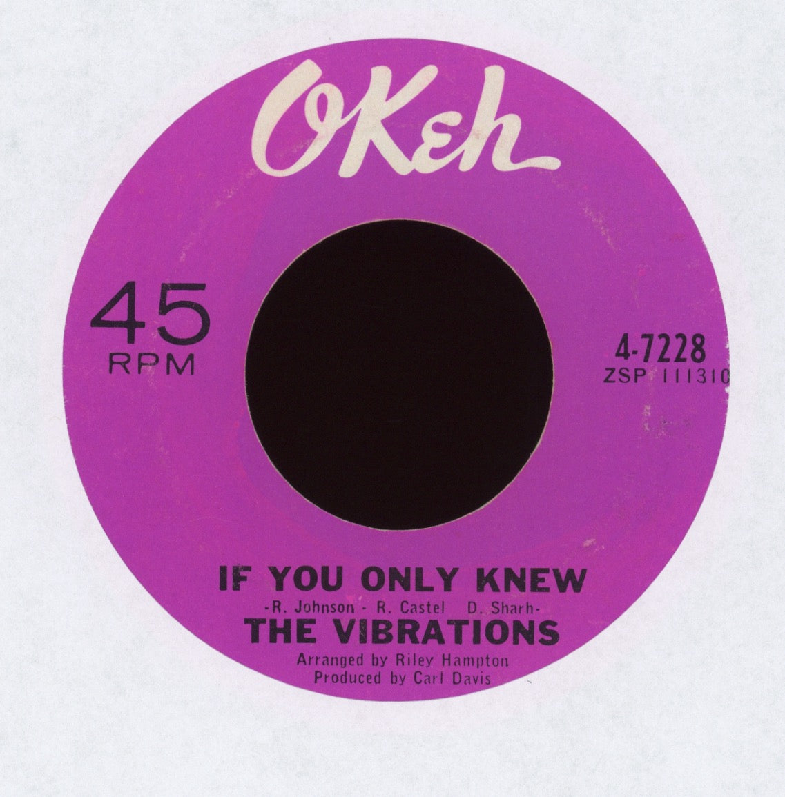 The Vibrations - If You Only Knew on Okeh