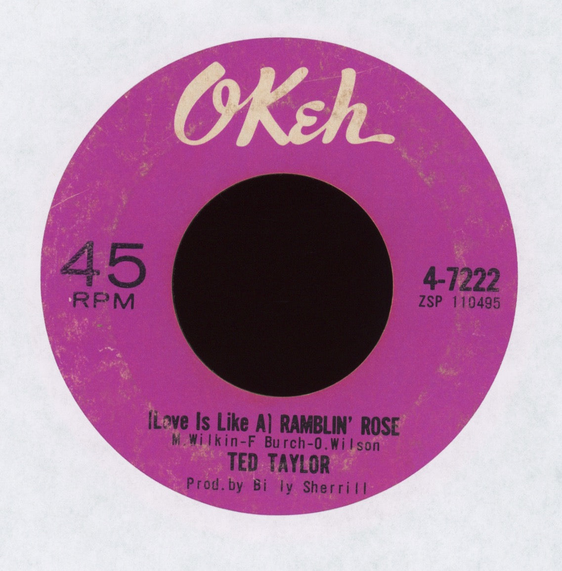 Ted Taylor - (Love Is Like A) Ramblin' Rose on Okeh