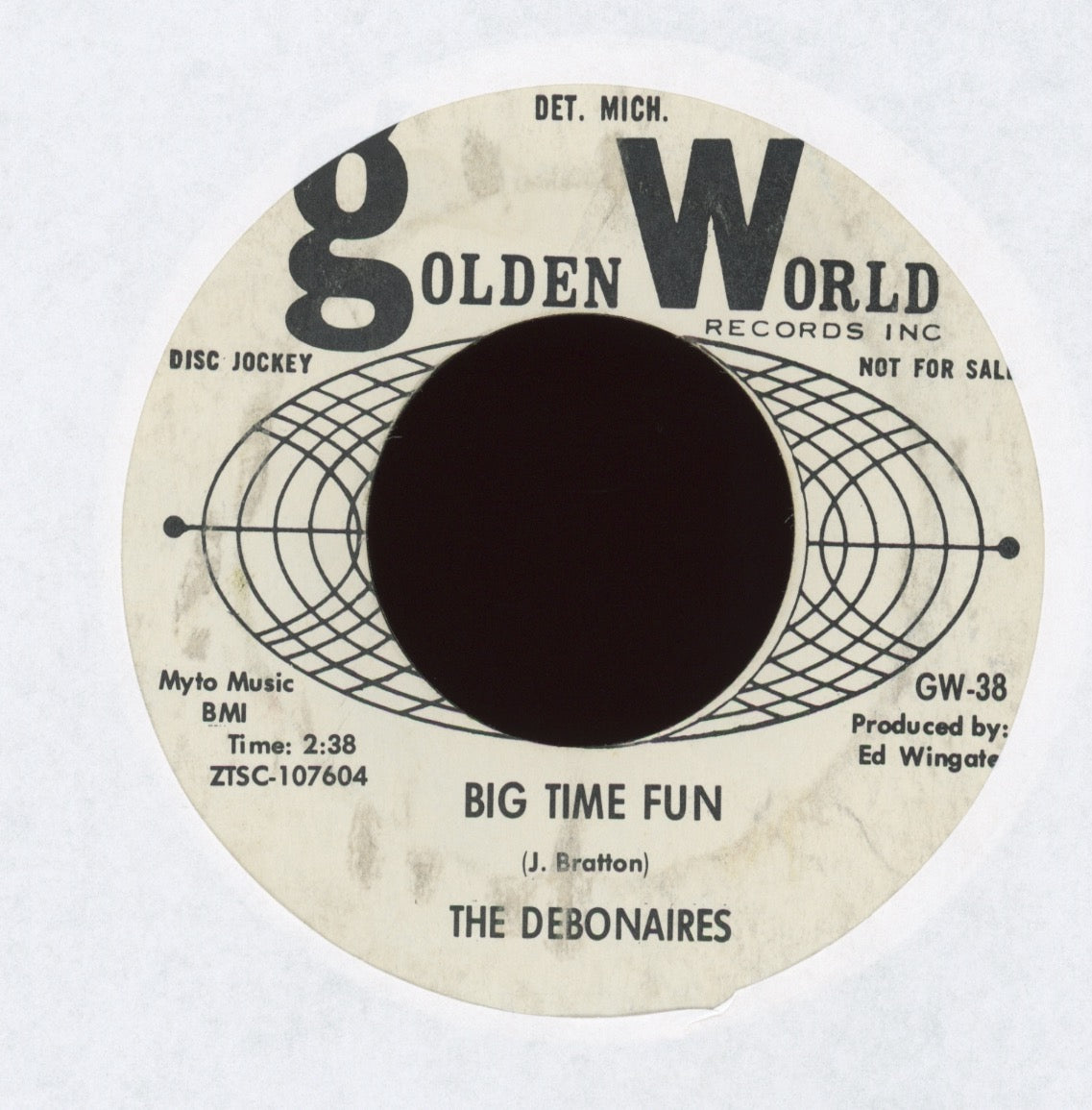 The Debonaires - How's Your  New Love Treating You on Golden World Promo