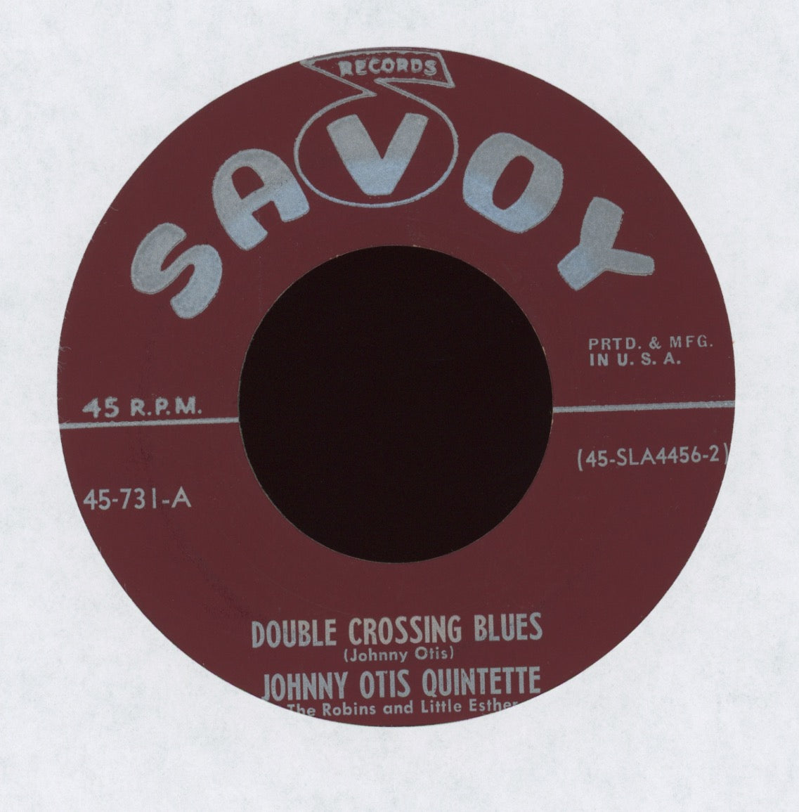 Johnny Otis With The Robins & Little Esther - Double Crossing Blues on Savoy