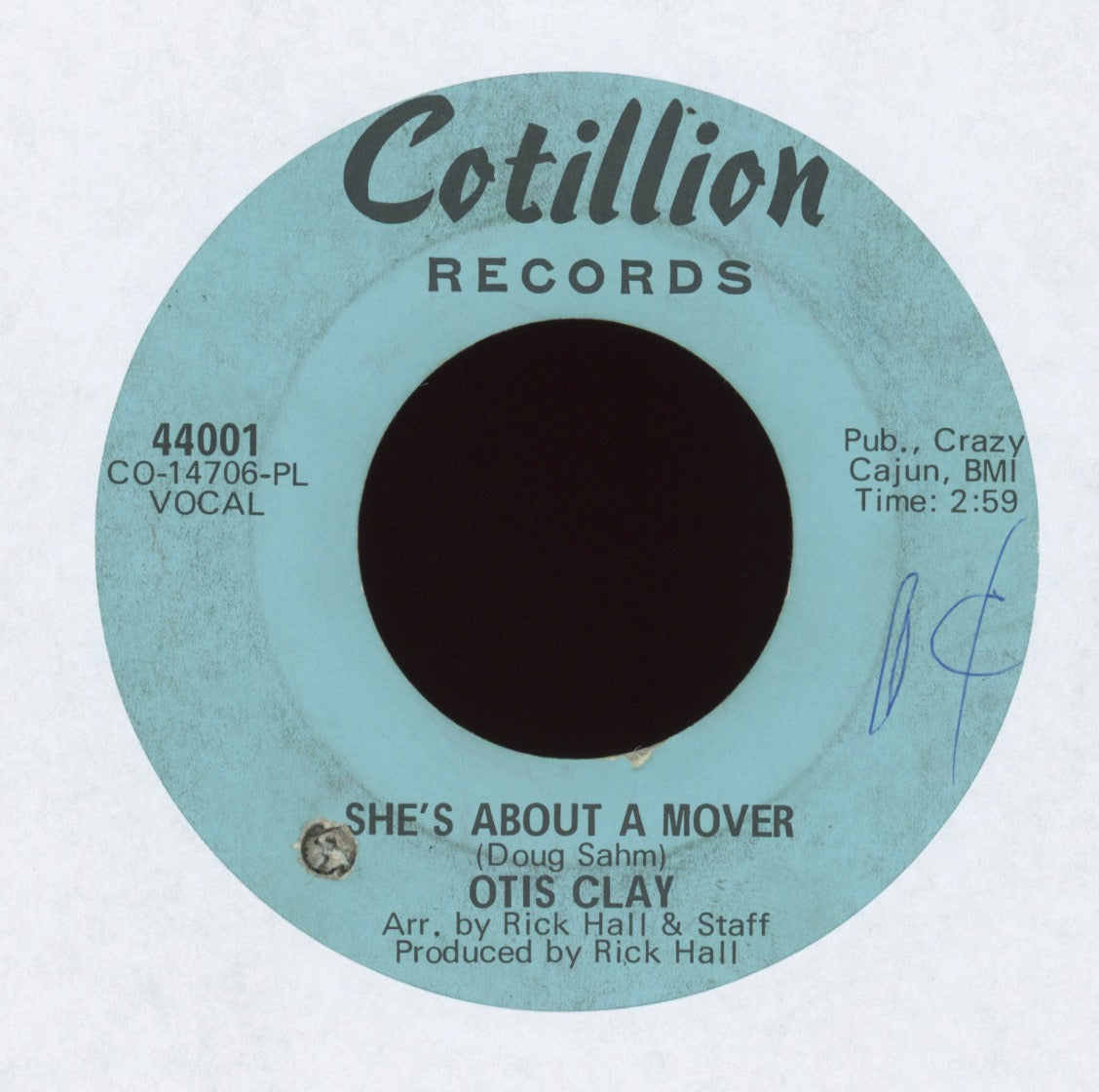 Otis Clay - She's About A Mover on Cotillion