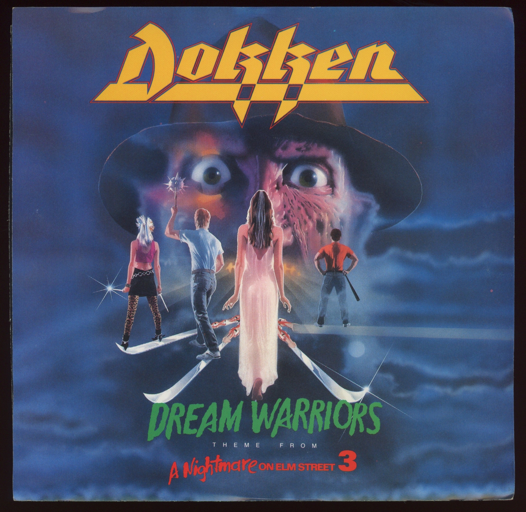 Dokken - Dream Warriors on Elektra With Picture Sleeve