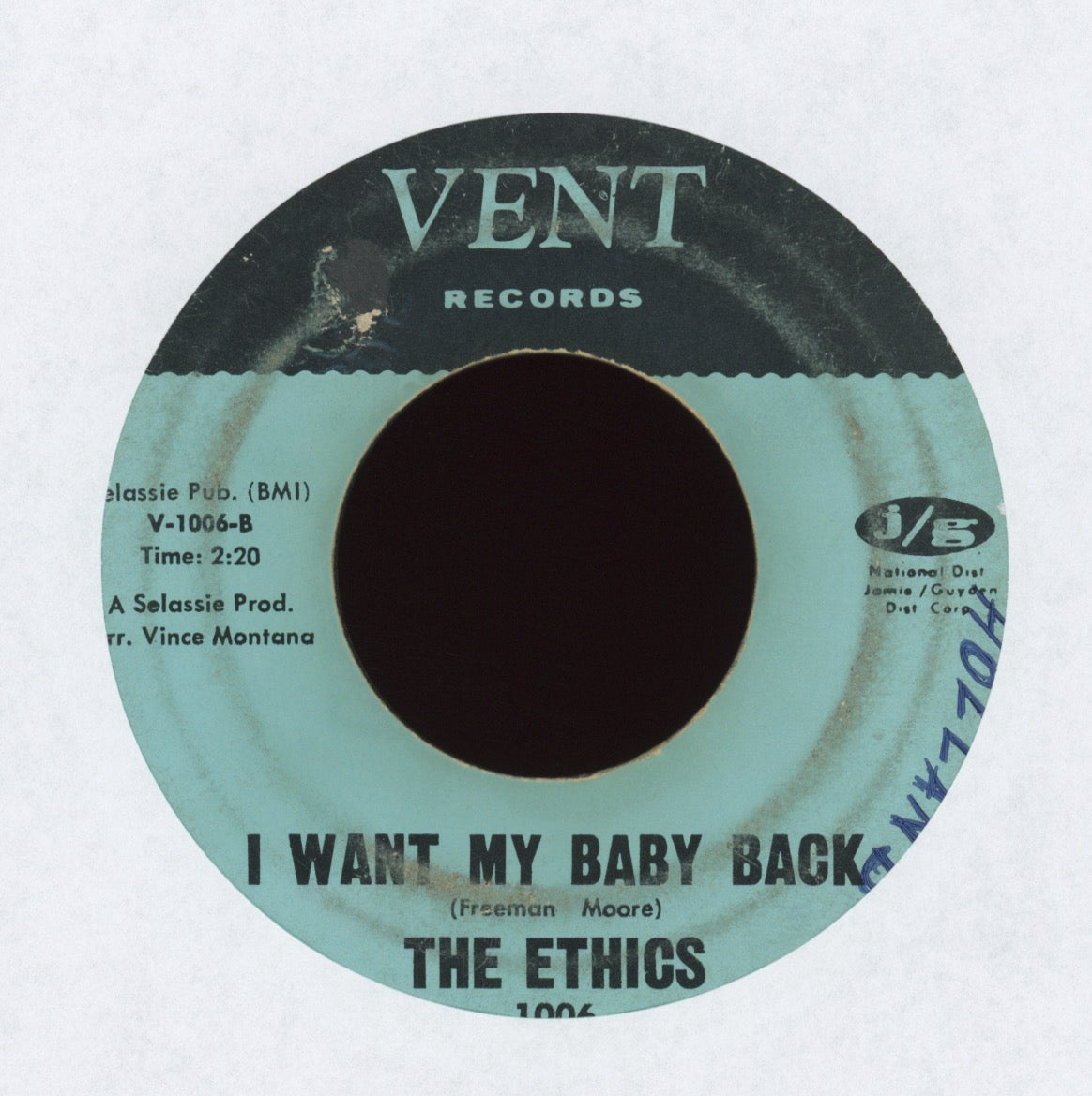 The Ethics - I Want My Baby Back on Vent