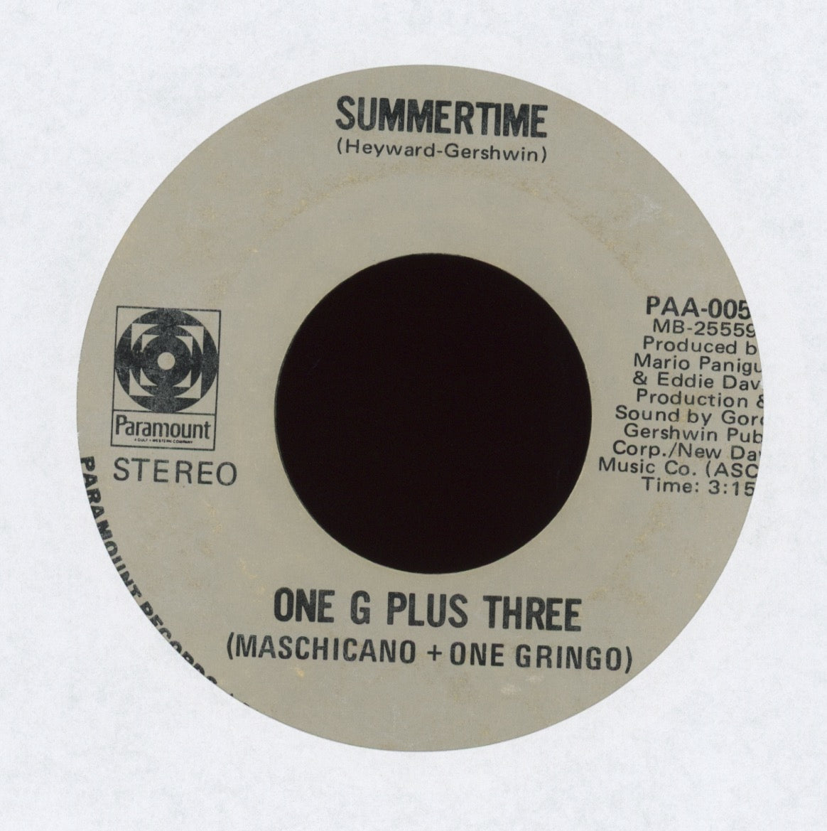 One G Plus Three - Summertime on Paramount