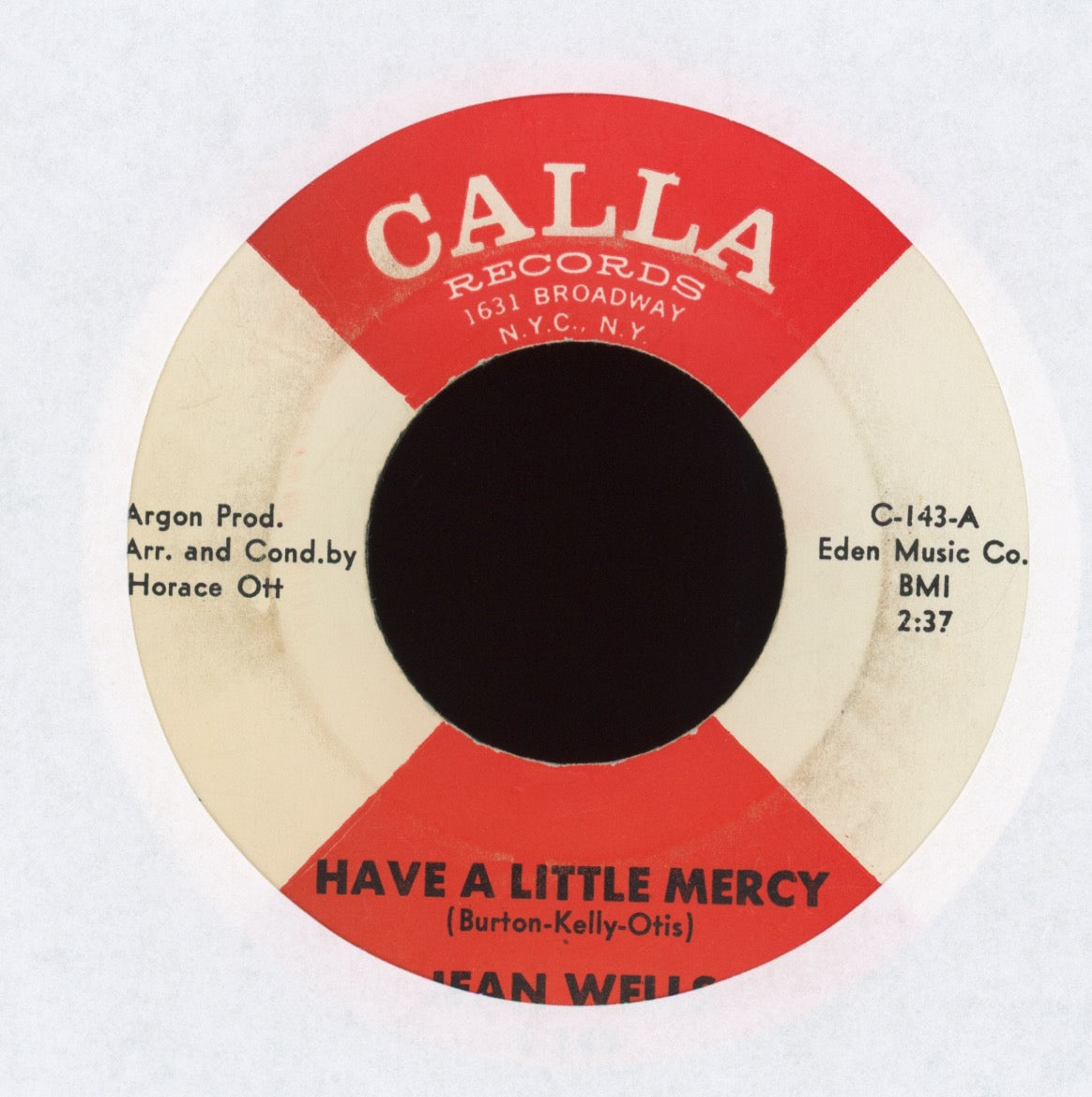 Jean Wells - With My Love And What You've Got on Calla