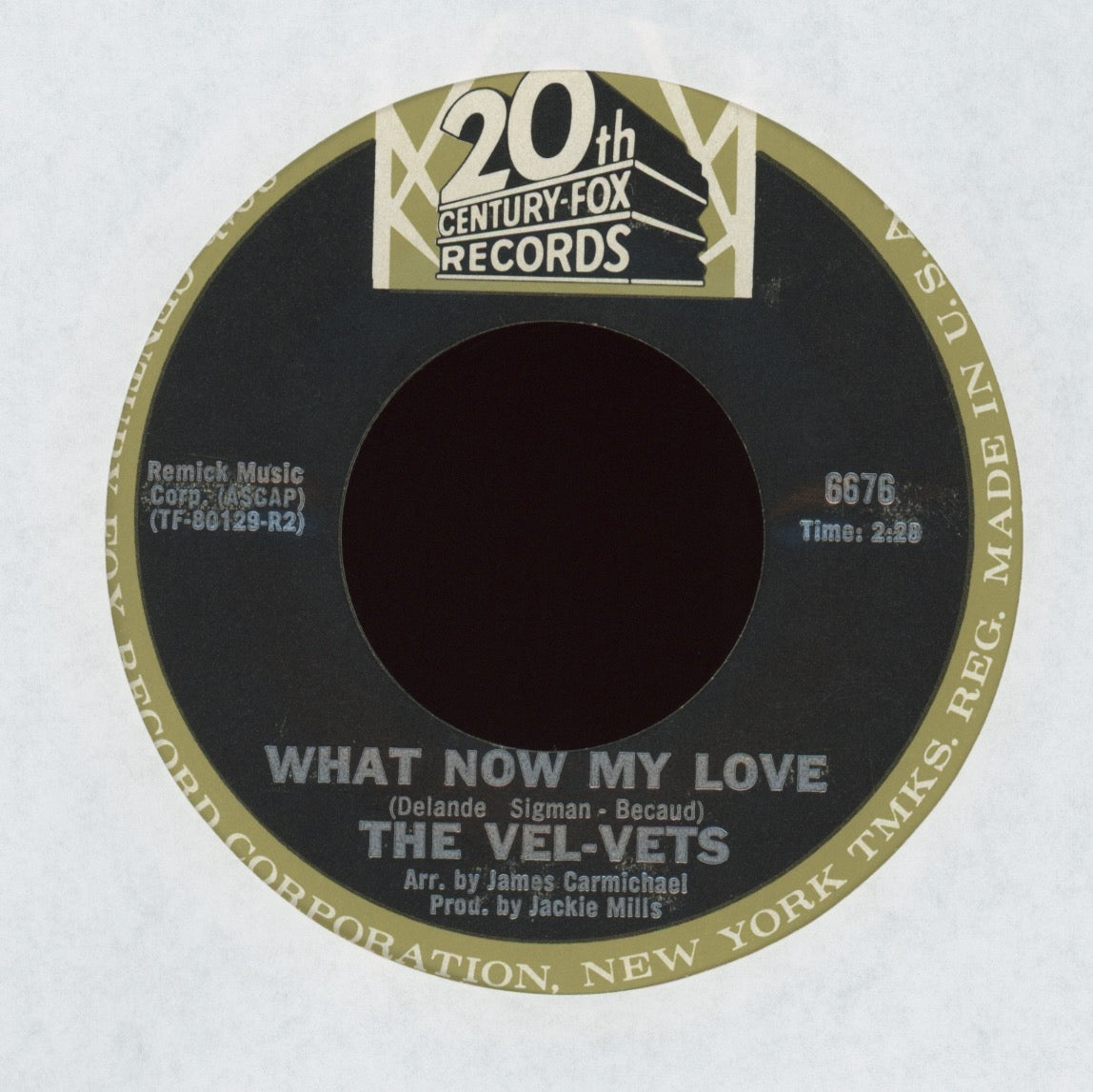 The Vel-Vets - I Got To Find Me Somebody on 20th Century Fox