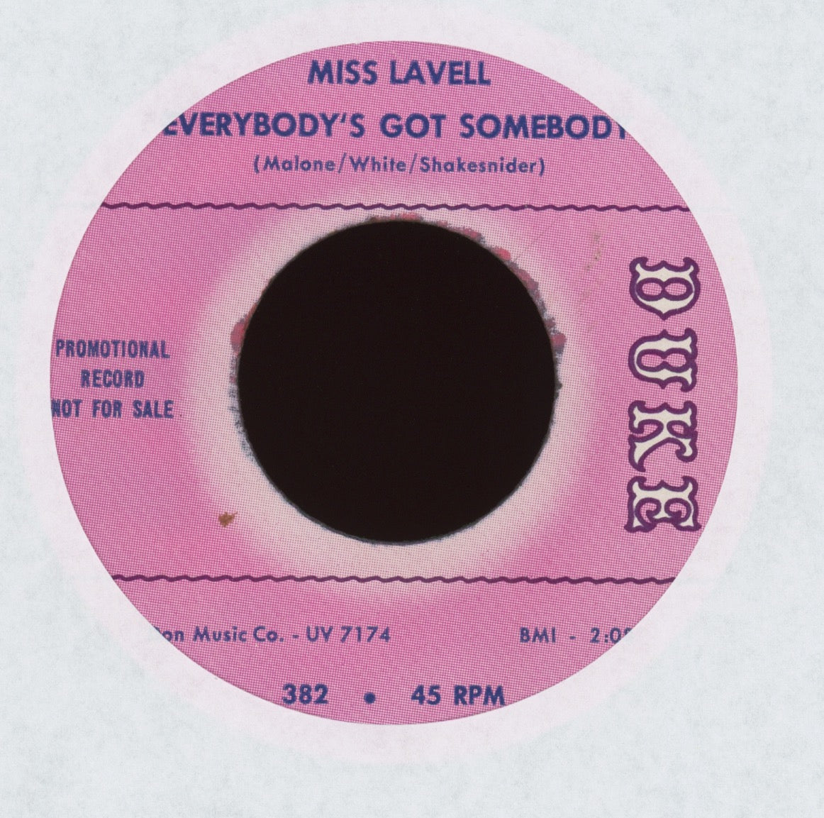 Miss LaVell - Everybody's Got Somebody on Duke Promo