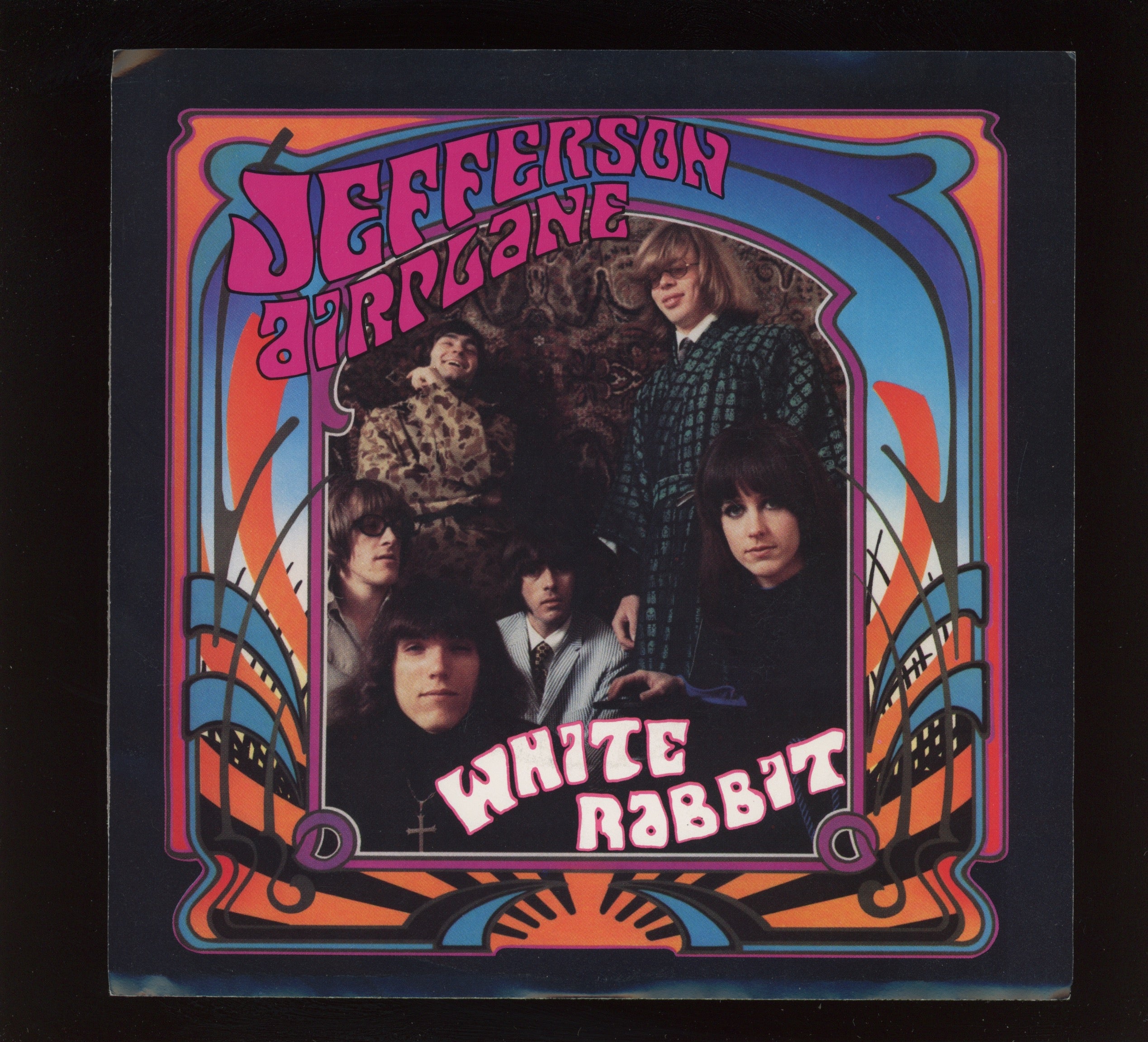 Jefferson Airplane - White Rabbit / Plastic Fantastic Lover on RCA With Picture Sleeve Reissue Platoon Soundtrack