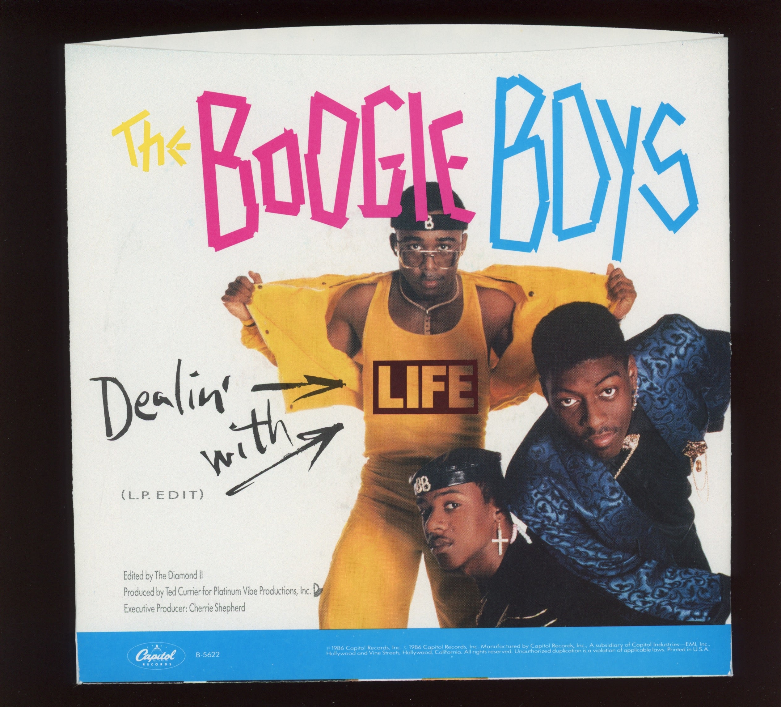 Boogie Boys - Dealin' With Life on Capitol With Picture Sleeve