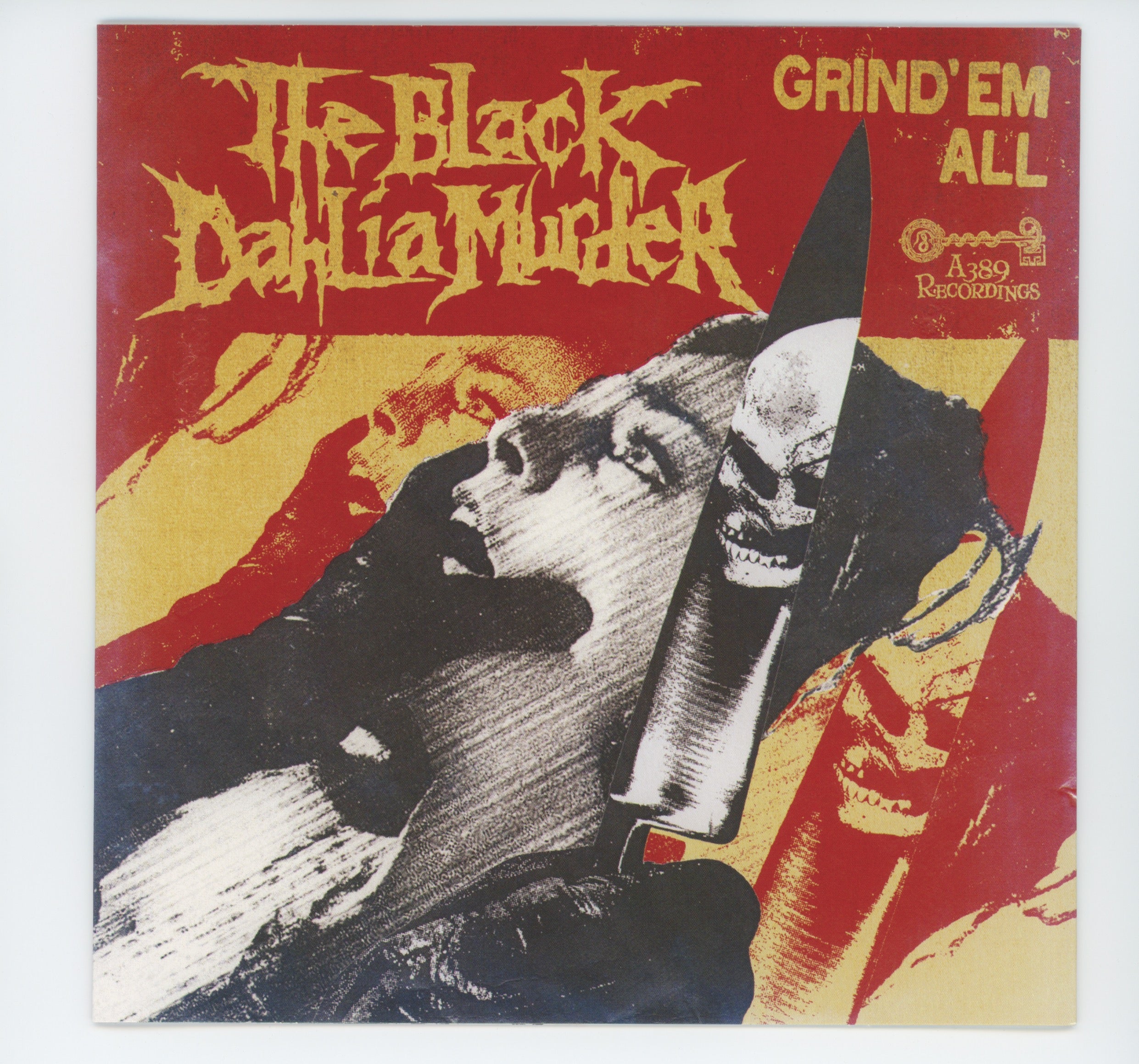 The Black Dahlia Murder - Grind 'Em All on A389 Single Sided Etched Yellow 7"