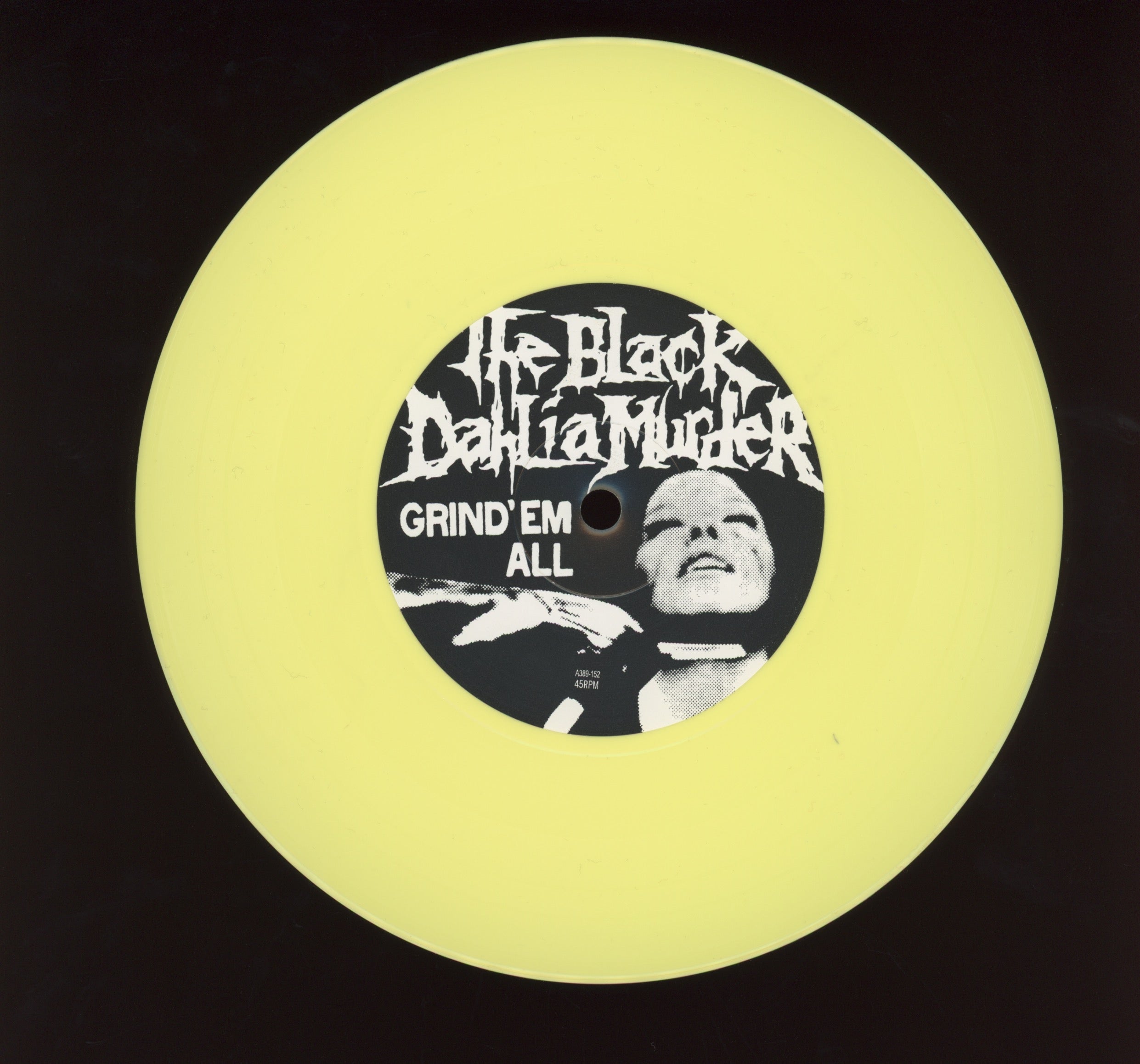 The Black Dahlia Murder - Grind 'Em All on A389 Single Sided Etched Yellow 7"