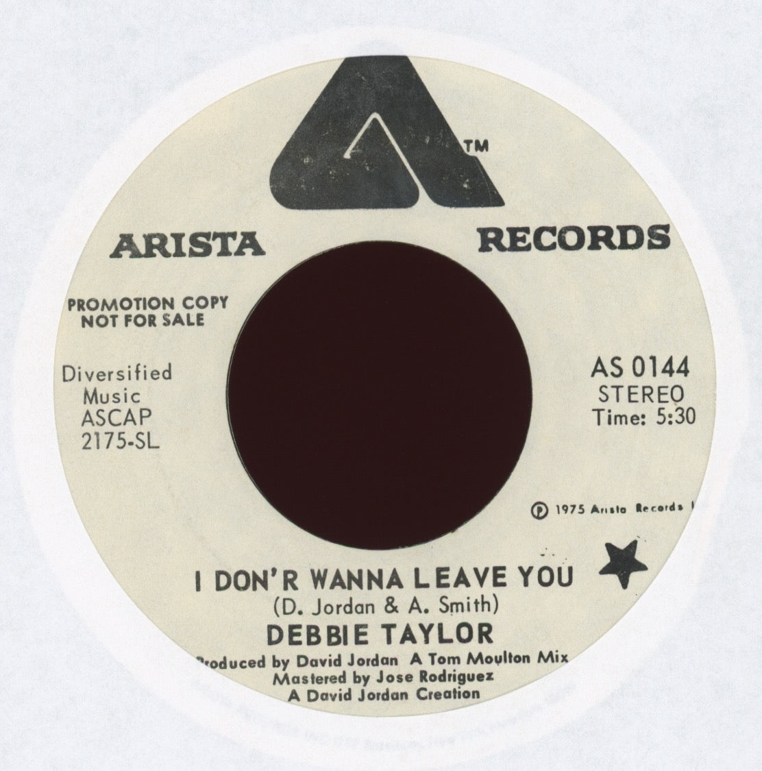 Debbie Taylor - I Don't Wanna Leave You on Arista Promo