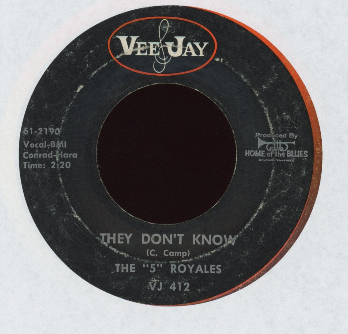 The 5 Royales - They Don't Know on Vee Jay