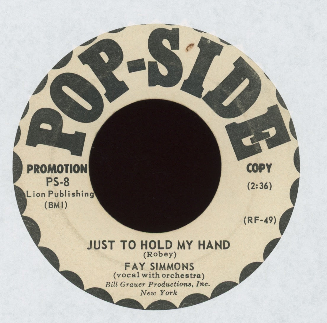 Fay Simmons - Just To Hold My Hand on Pop-Side Promo