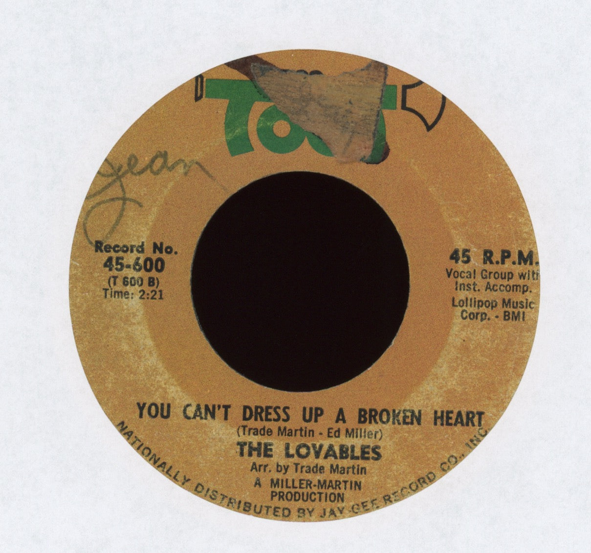 The Lovables - You Can't Dress Up a Broken Heart on Toot