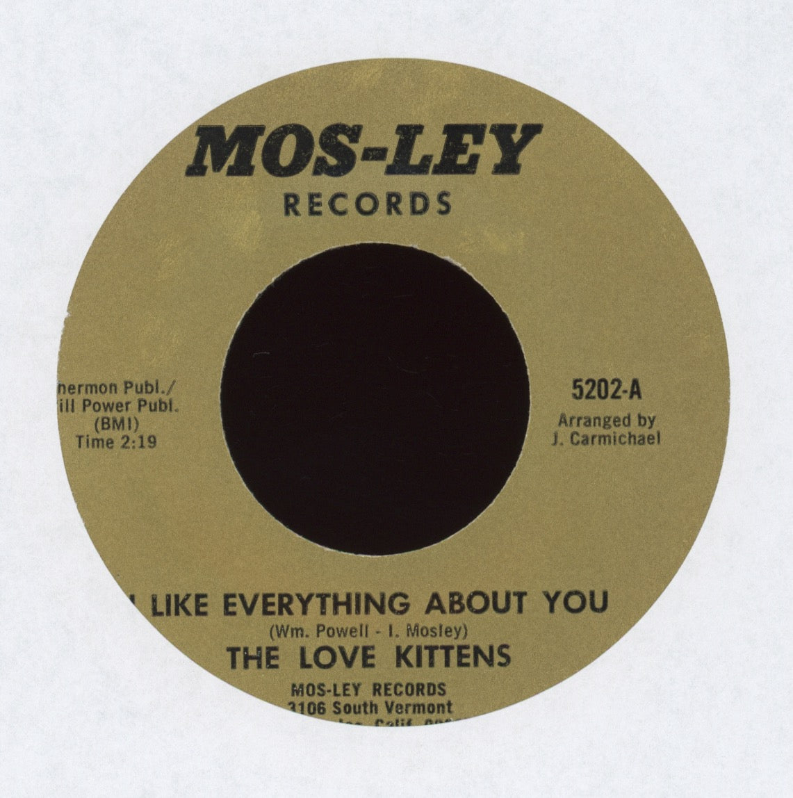 The Love Kittens - I Like Everything About You on Mos-Ley