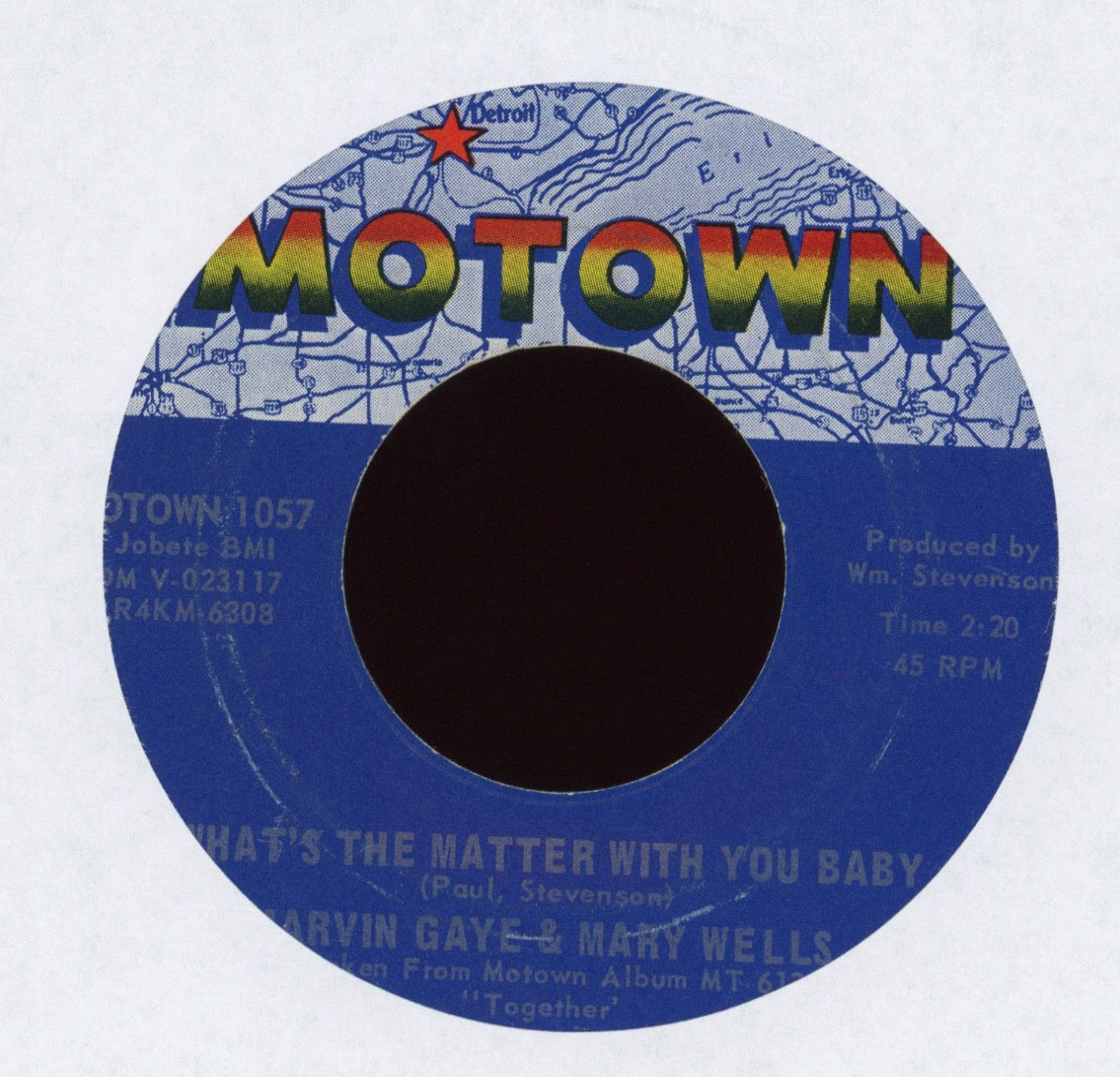 Marvin Gaye & Mary Wells - What's The Matter With You Baby on Motown 45 With Picture Sleeve