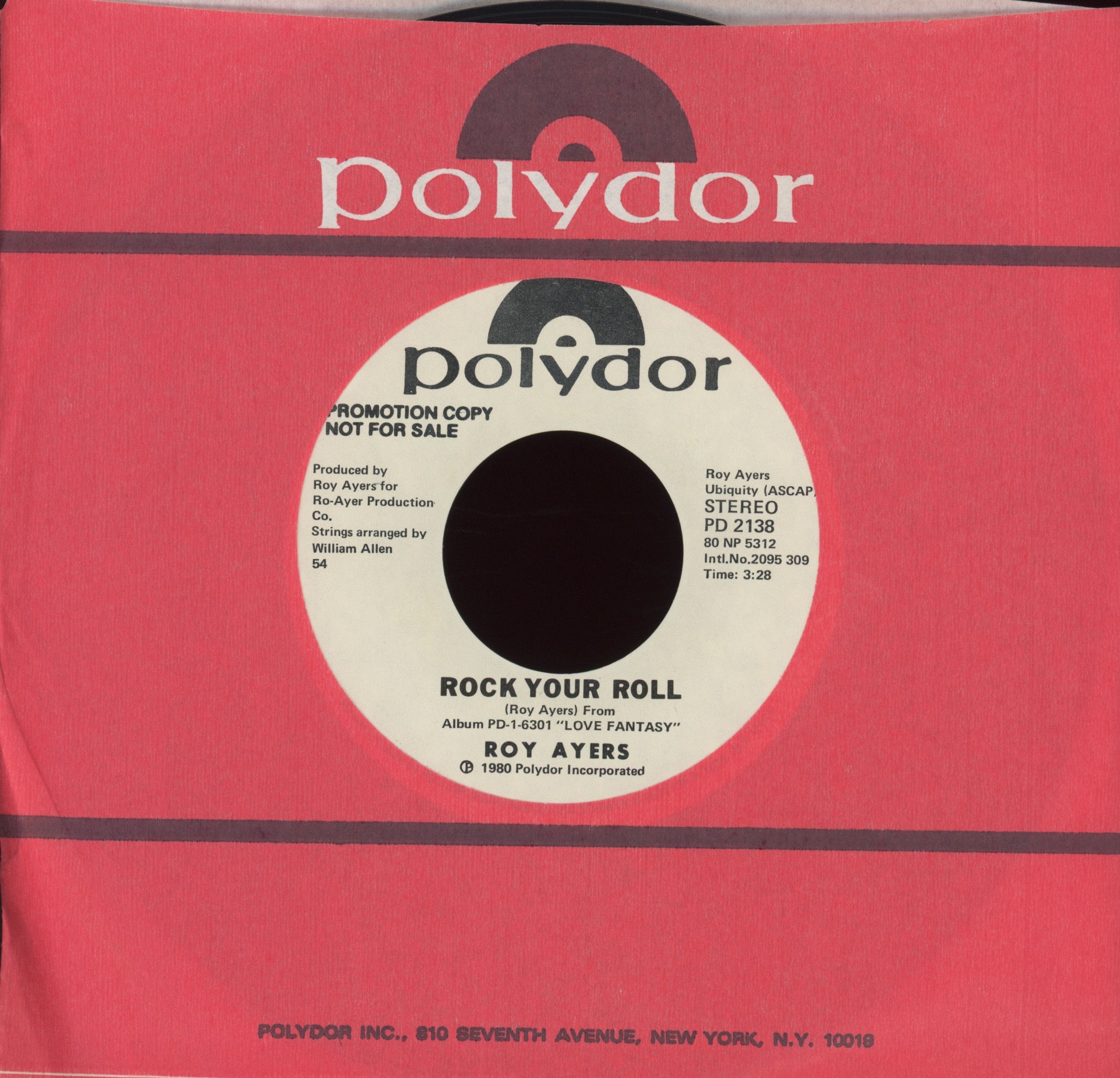 Roy Ayers - Rock Your Roll on Polydor Promo