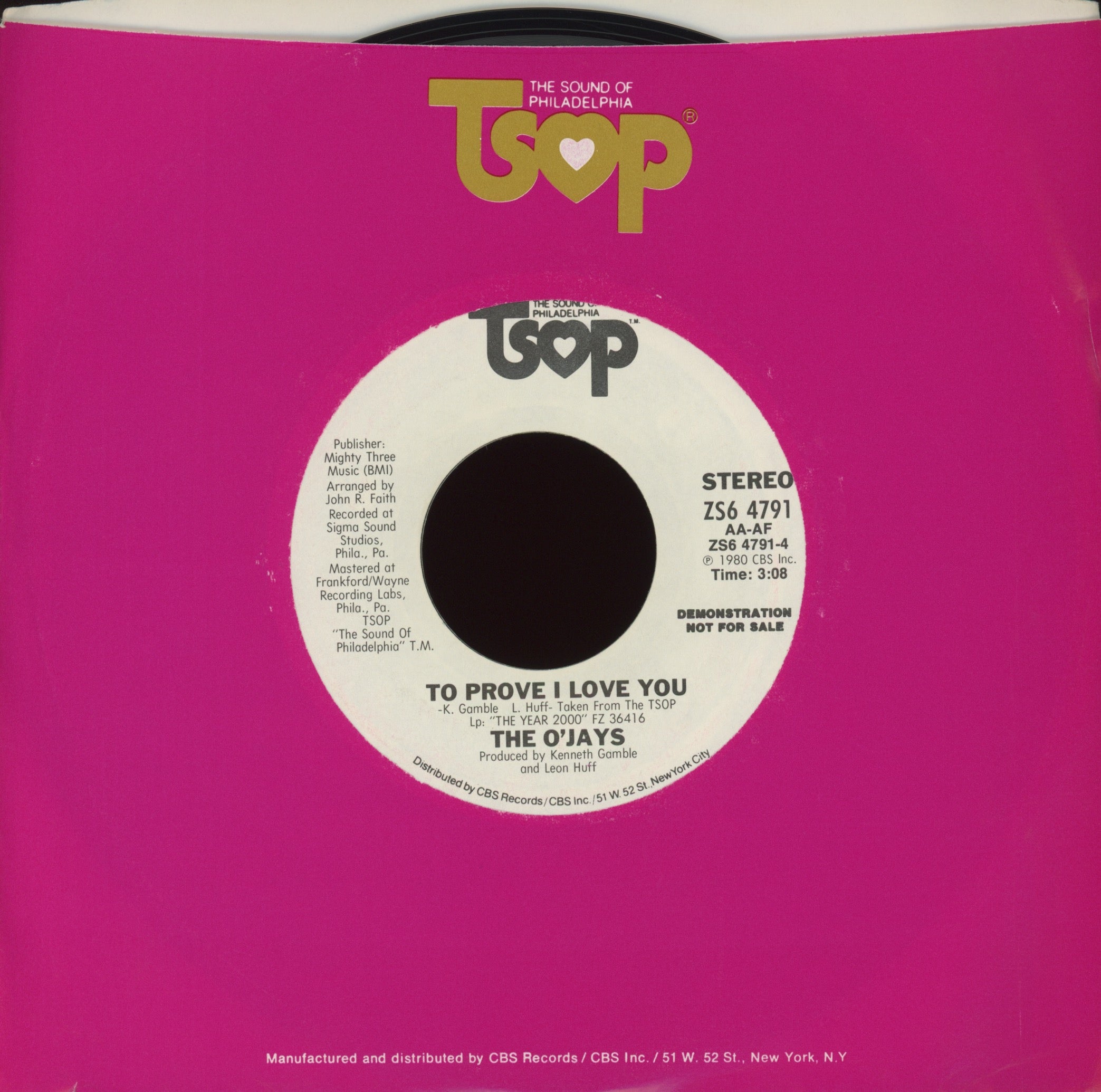 The O'Jays - To Prove I Love You on TSOP Promo