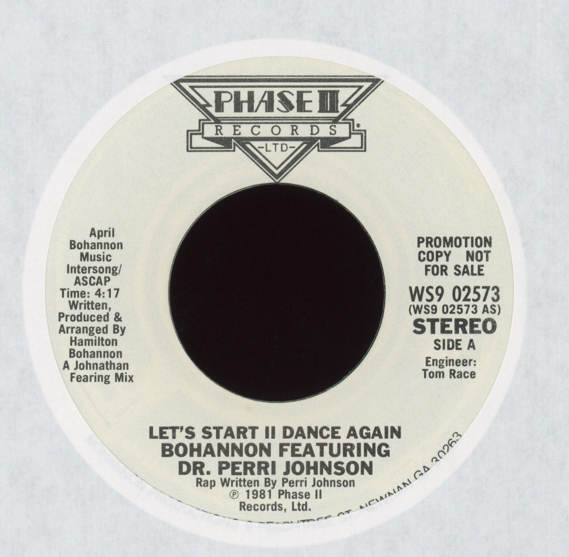 Hamilton Bohannon - Let's Start II Dance Again on Phase II Promo