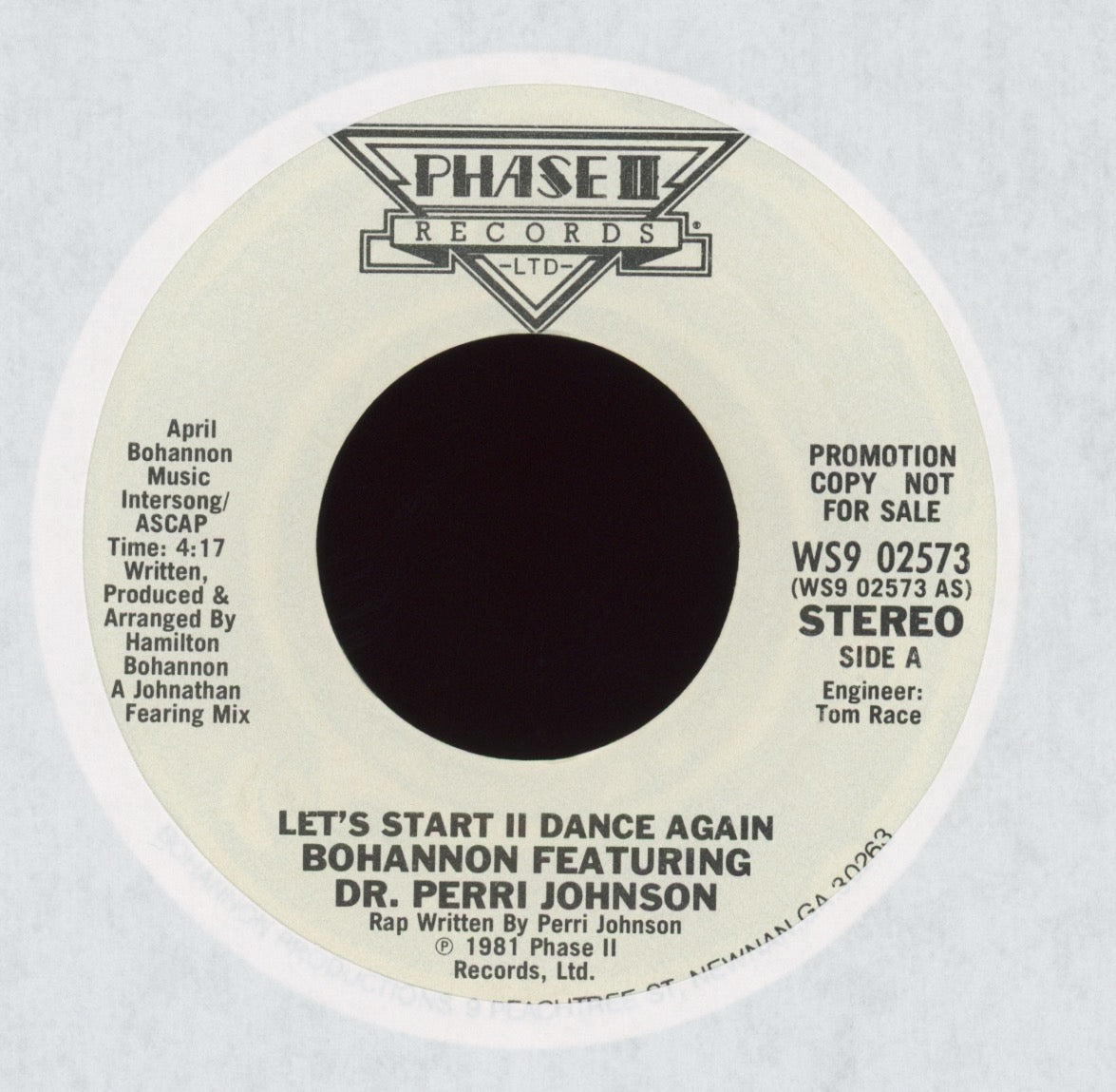 Hamilton Bohannon - Let's Start II Dance Again on Phase II Promo