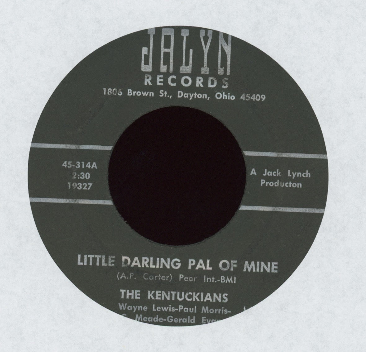 The Kentuckians - Little Darling Pal Of Mine on Jalyn