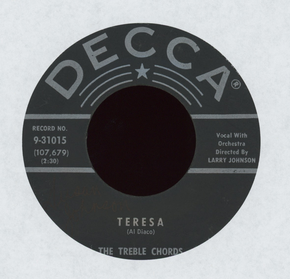 The Treble Chords - Teresa on Decca