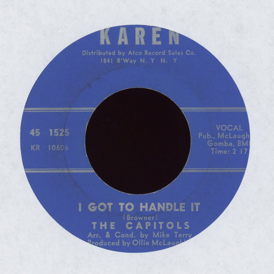 The Capitols - I Got To Handle It on Karen