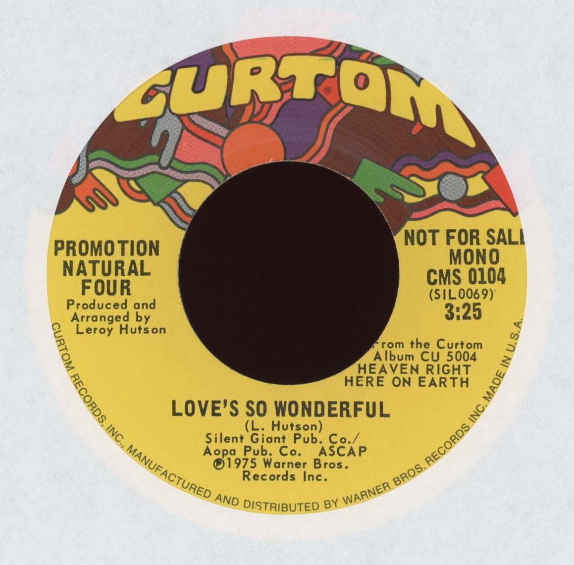 The Natural Four - Love's So Wonderful on Curtom Promo