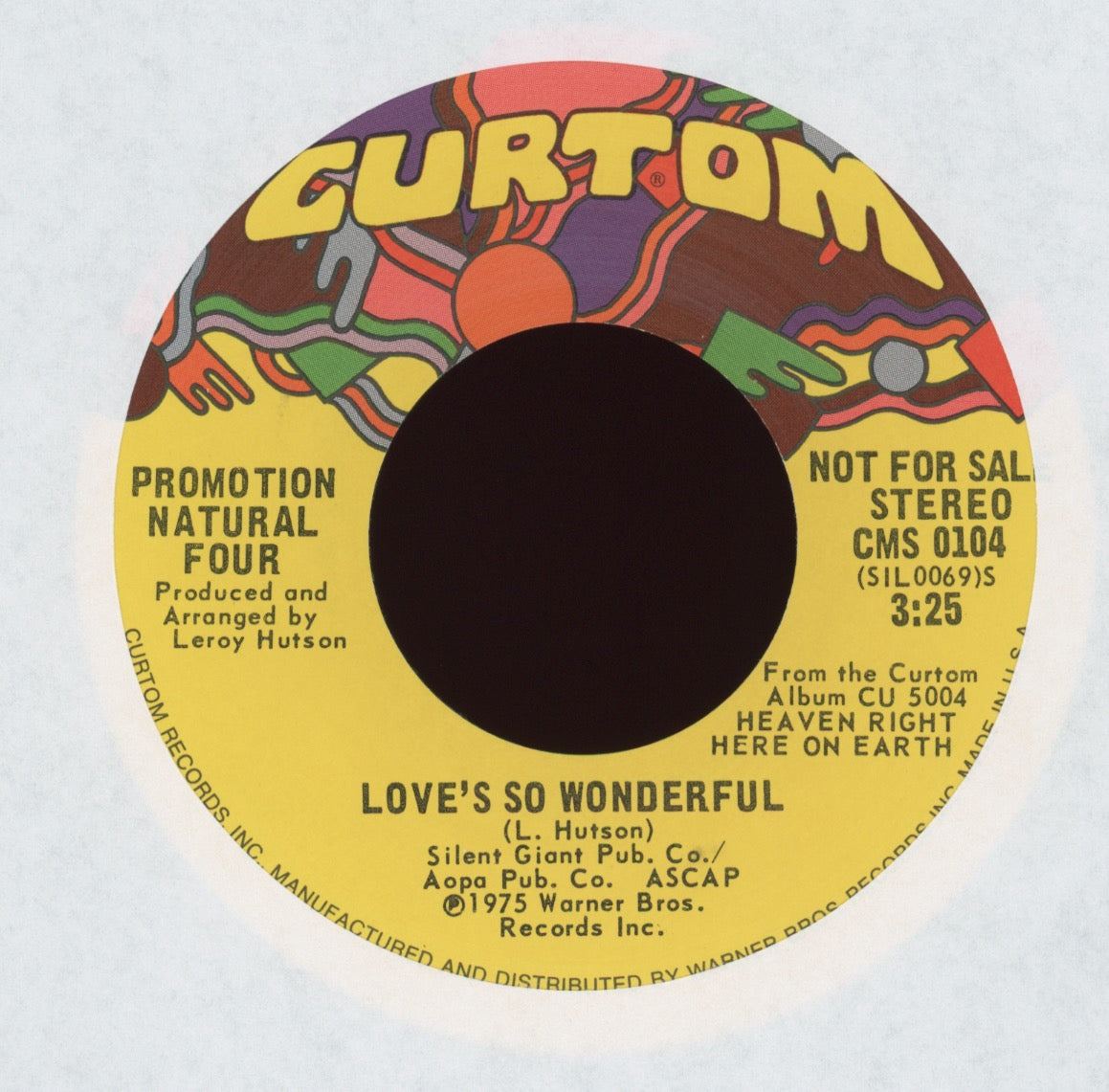 The Natural Four - Love's So Wonderful on Curtom Promo