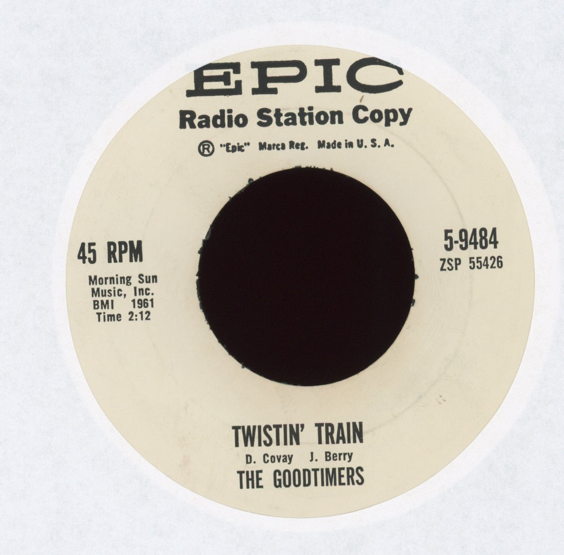 Don Covay & The Goodtimers - It's Twistin' Time / Twistin' Train on Epic Promo