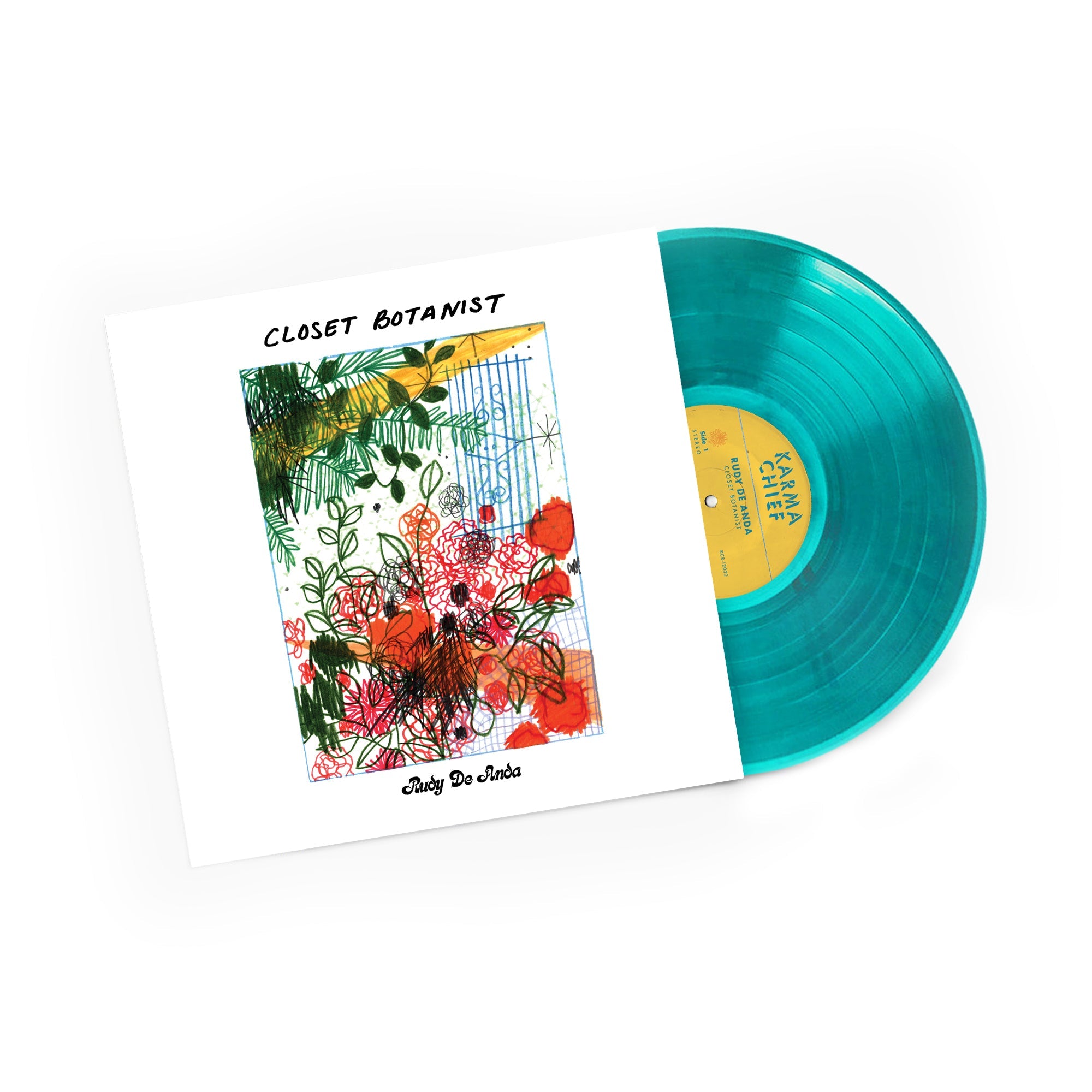 [Signed] Rudy De Anda - Closet Botanist [Transparent Teal Vinyl] [LIMIT 1 PER CUSTOMER]