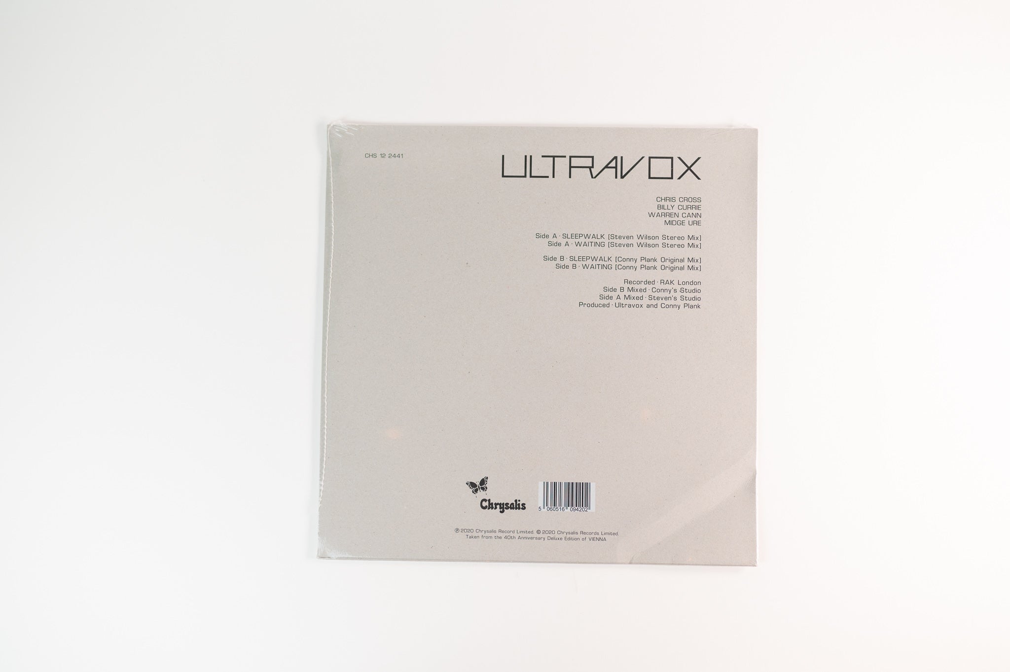 Ultravox - Sleepwalk on Chrysalis Ltd Edition RSD 2020 Clear Vinyl Sealed