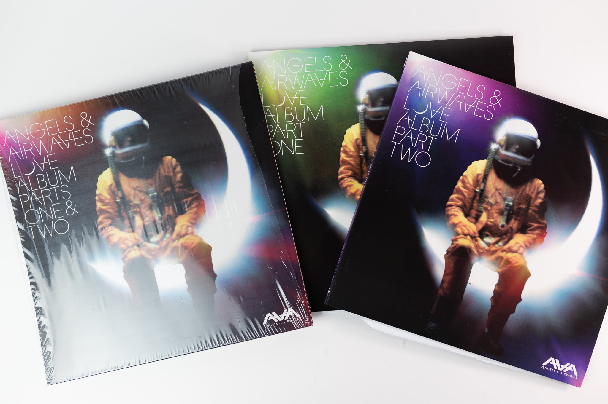 Angels & Airwaves - Love Album Parts One & Two on SRC Vinyl - Green & Purple Vinyl