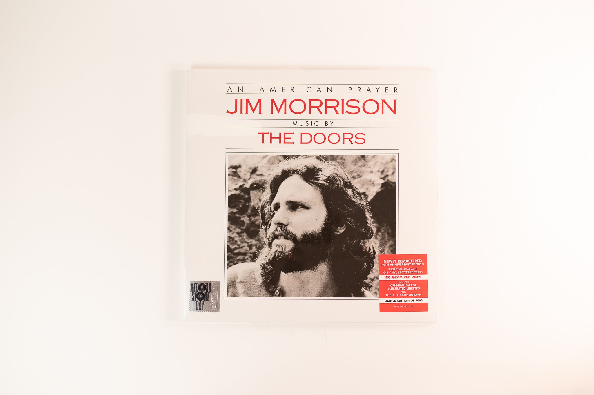 Jim Morrison - An American Prayer on Elektra Sealed Red Vinyl