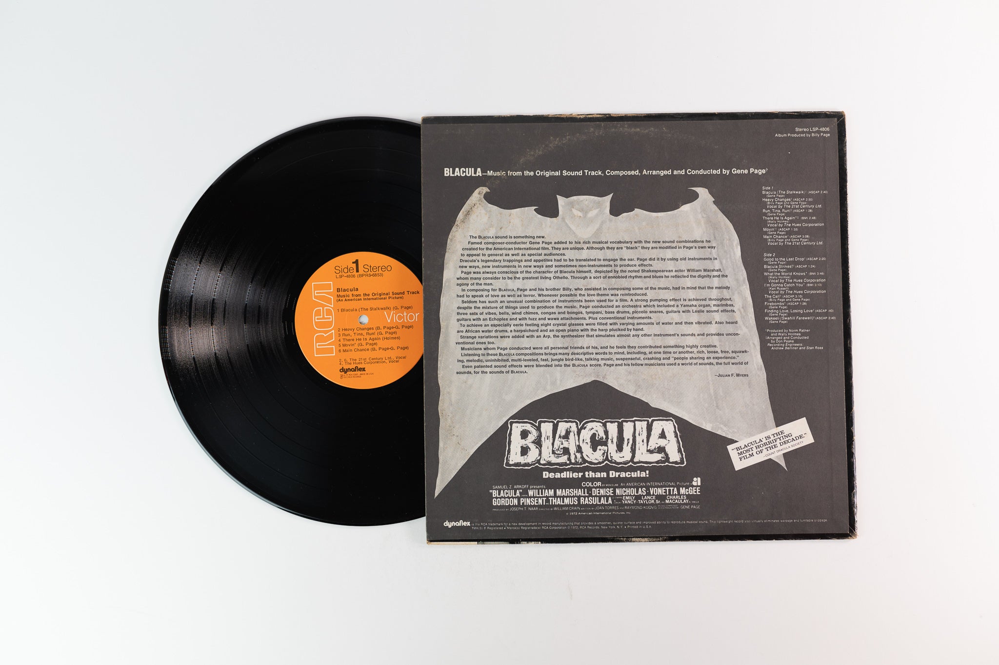 Blacula Soundtrack Vinyl Promo cheapest