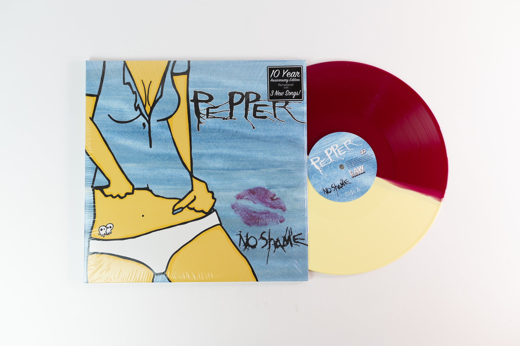 Pepper - No Shame on LAW Yellow & Burgundy Vinyl Reissue