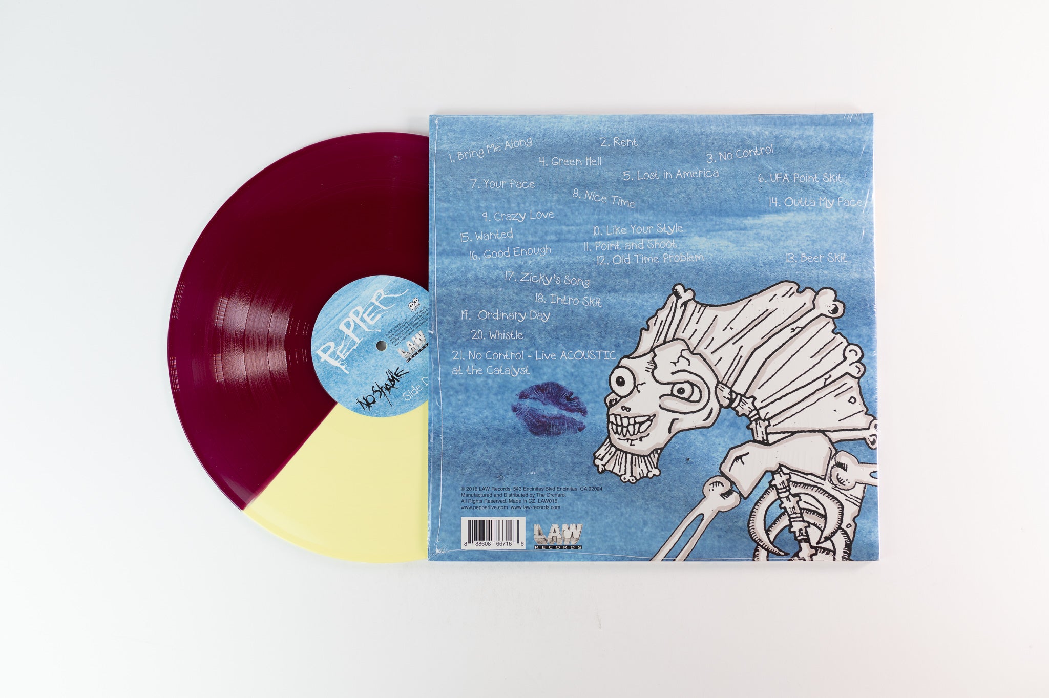 Pepper - No Shame on LAW Yellow & Burgundy Vinyl Reissue