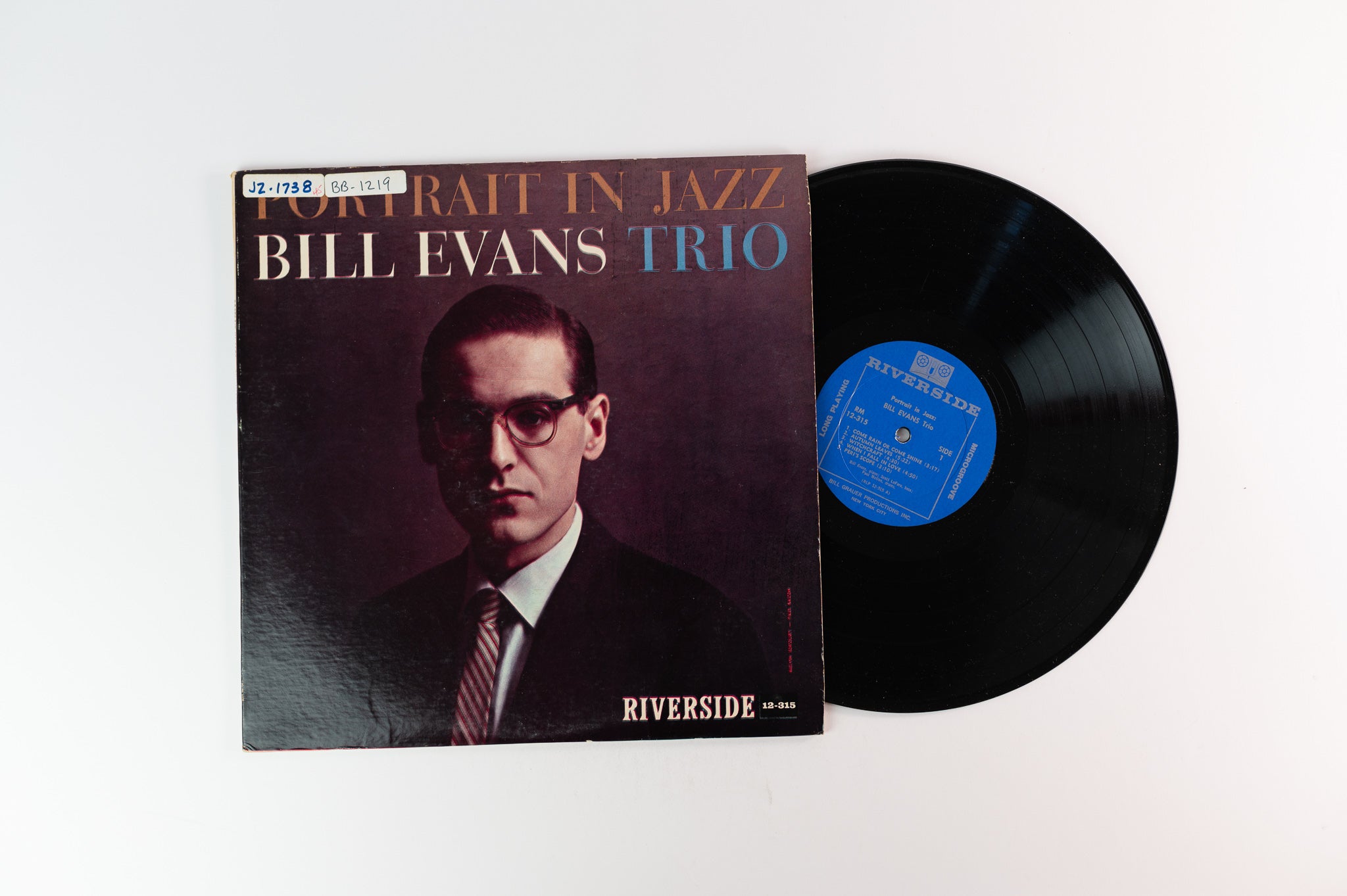 The Bill Evans Trio - Portrait In Jazz on Riverside Mono Not Deep Groove