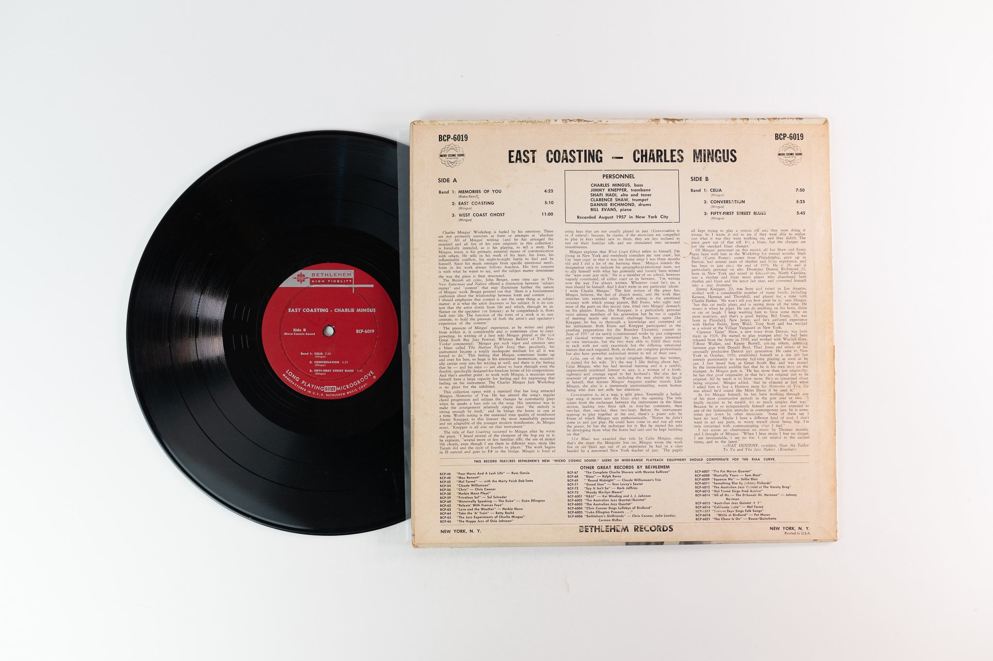 Charlie Mingus / East Coasting LP Bethlehem Records-