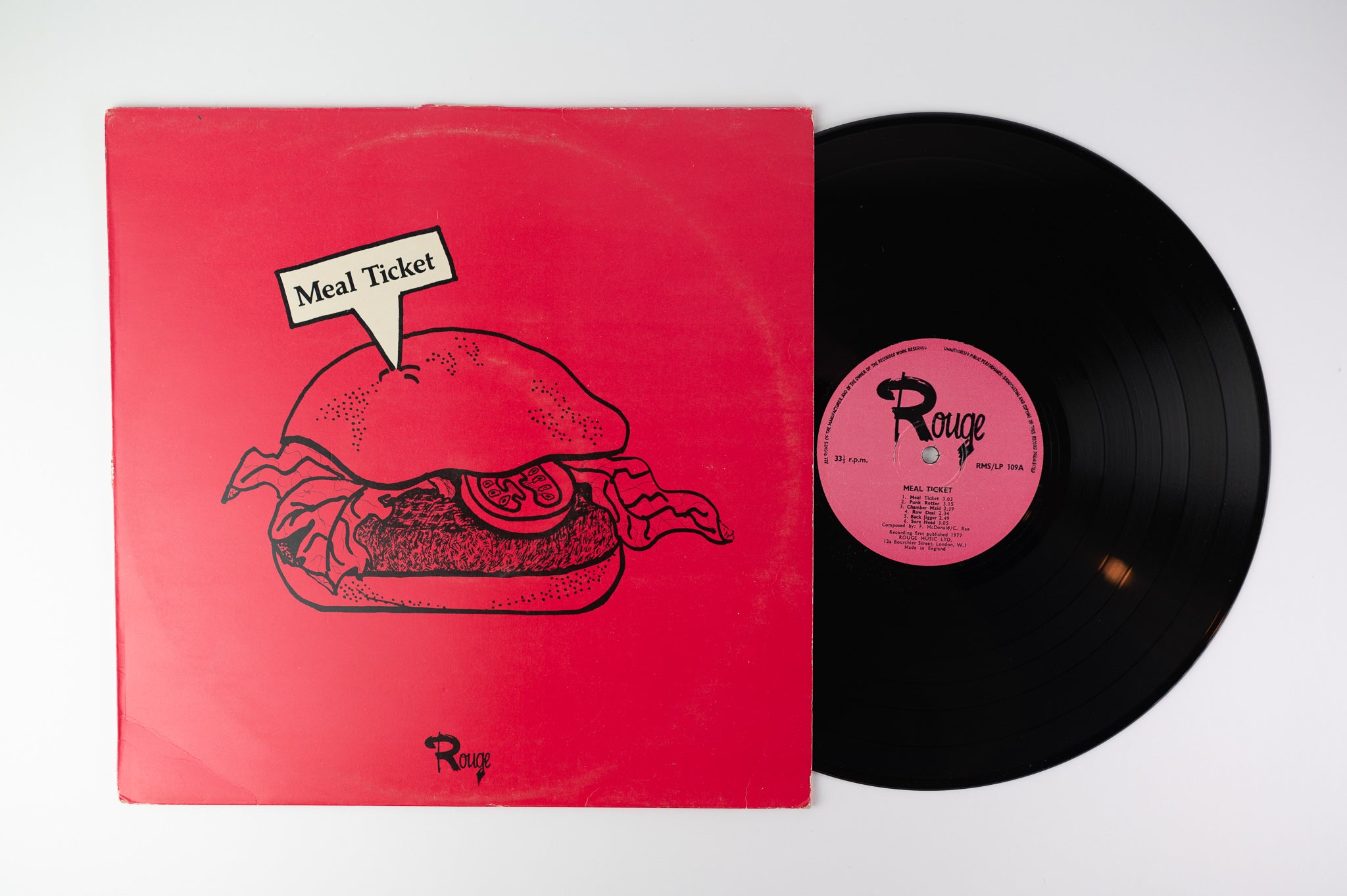 Soul City Orchestra - Meal Ticket on Rouge - UK Pressing