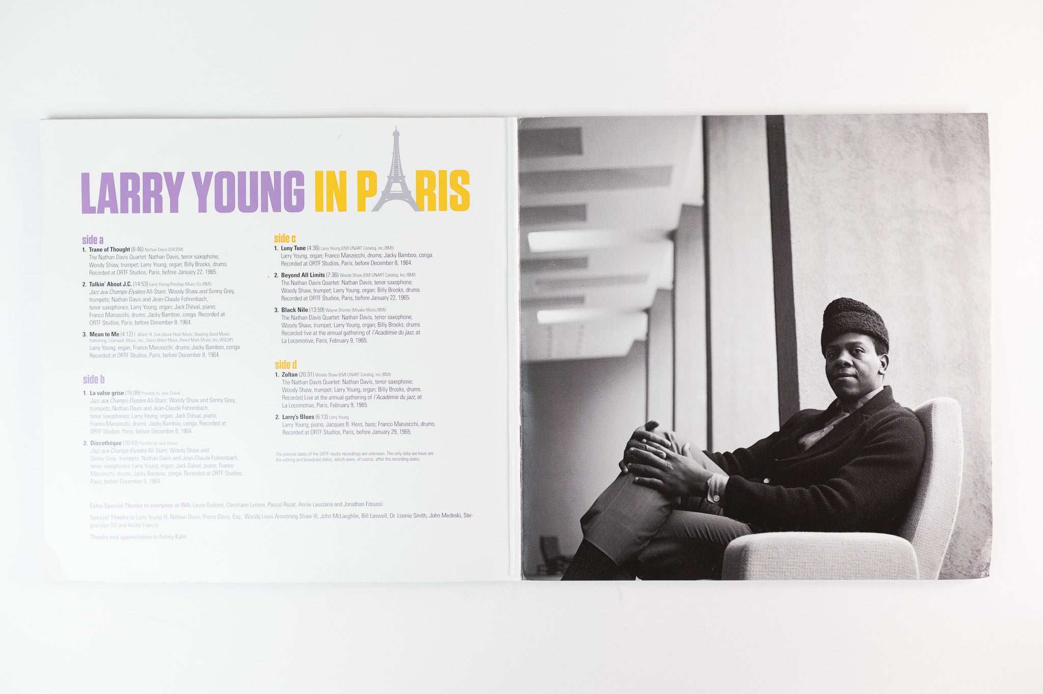 Larry Young - Larry Young In Paris: The ORTF Recordings on Resonance Ltd Numbered 180 Gram