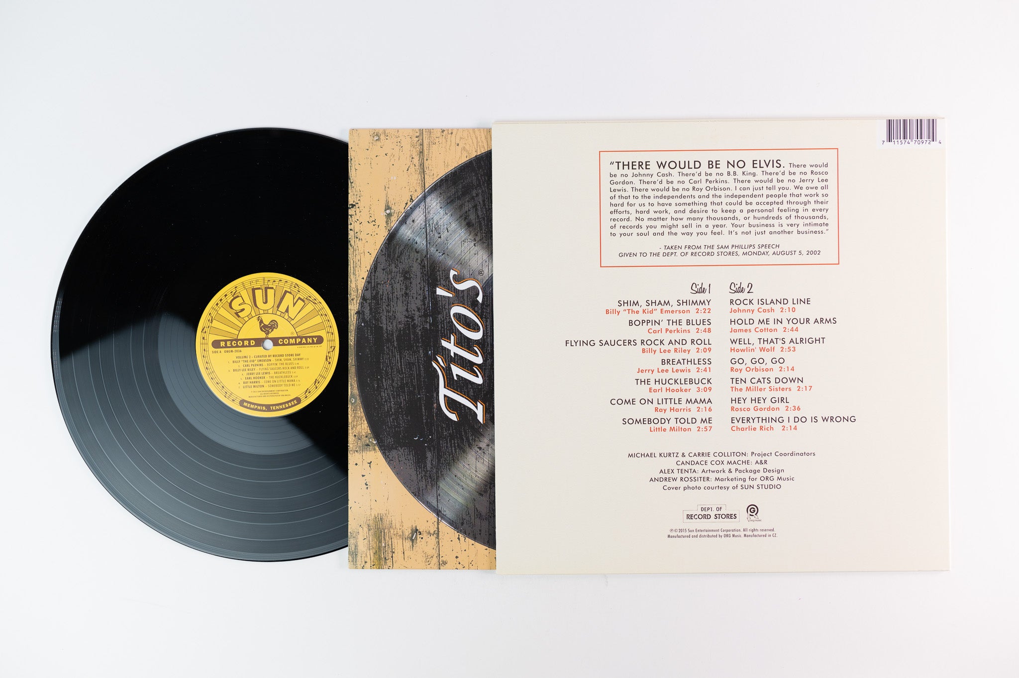 Various - Sun Records Curated By Record Store Day Volume 2 on Sun